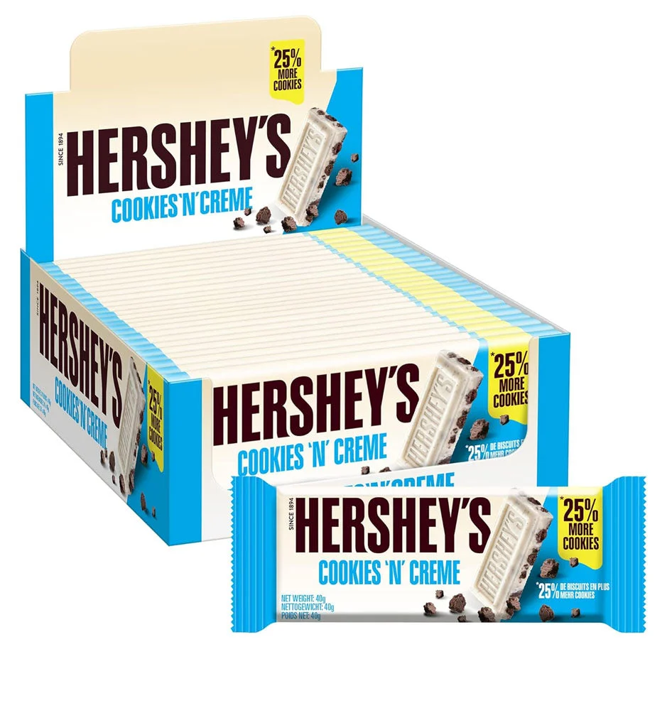 Hershey’s Cookies ‘n’ Creme Chocolate 40g x 24pcs