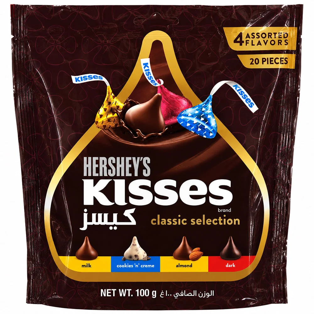 Hershey’s Kisses Classic Selection 100g – 4 Assorted Chocolate Flavors
