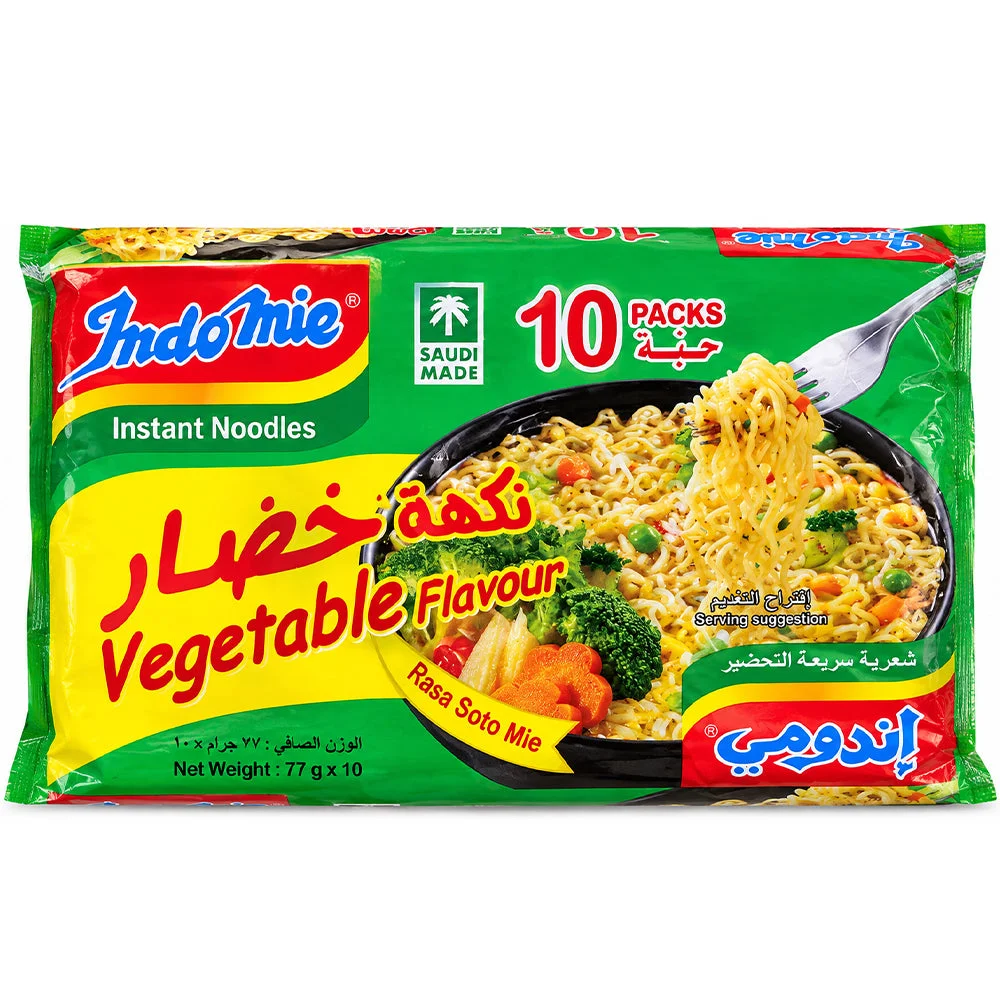 Indomie Vegetable Flavour Instant Noodles 10x77g