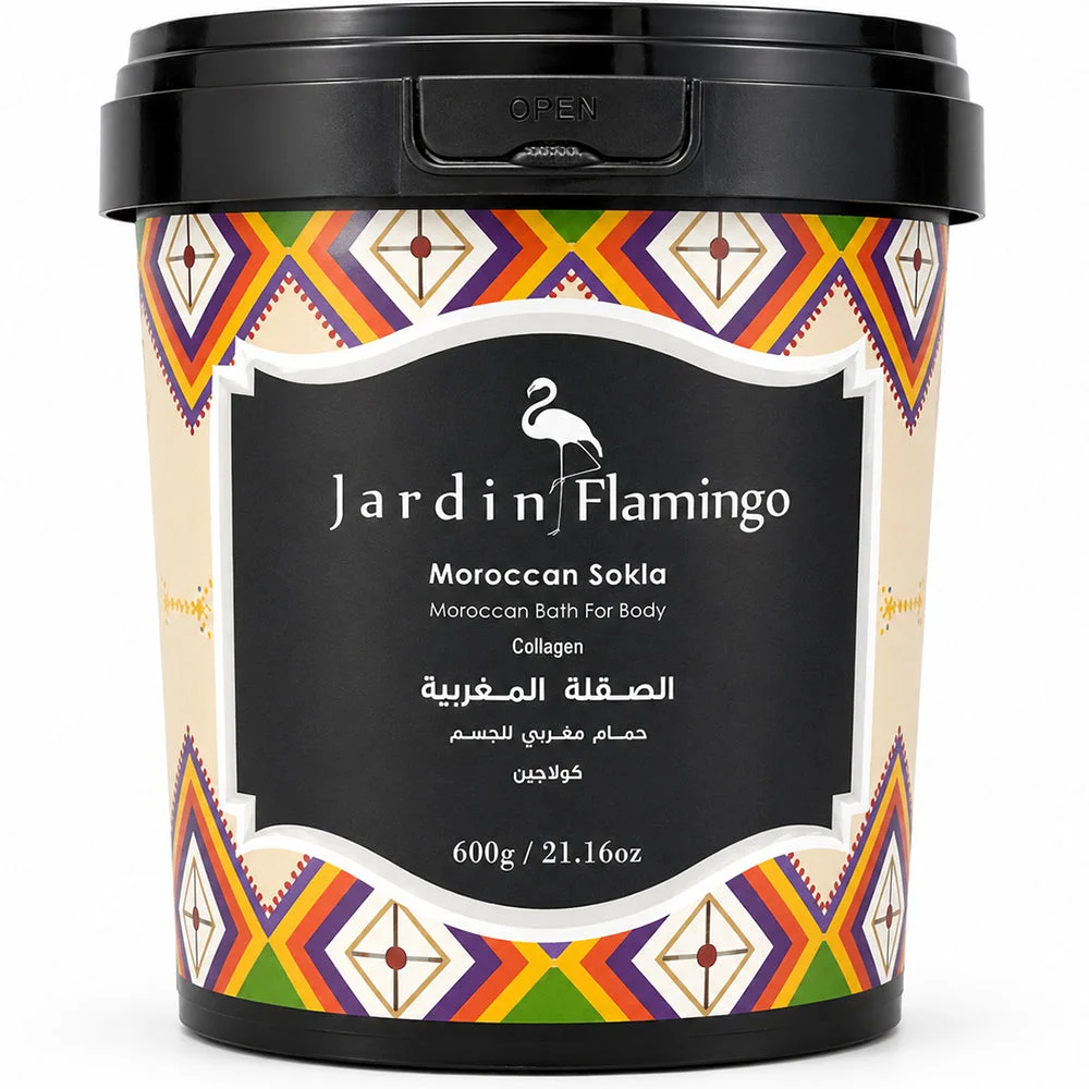 Jardin Flamingo Moroccan Sokla Collagen Body Bath 600g