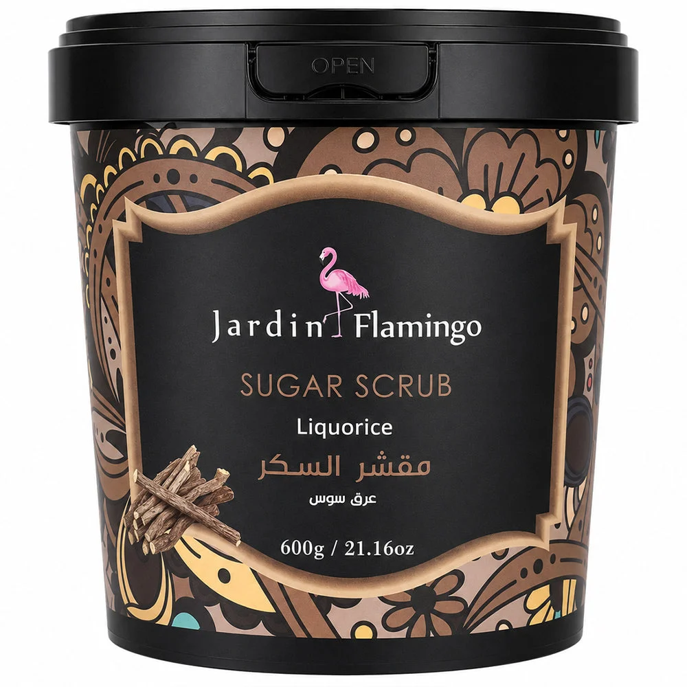 Jardin Flamingo Sugar Scrub Liquorice 600g