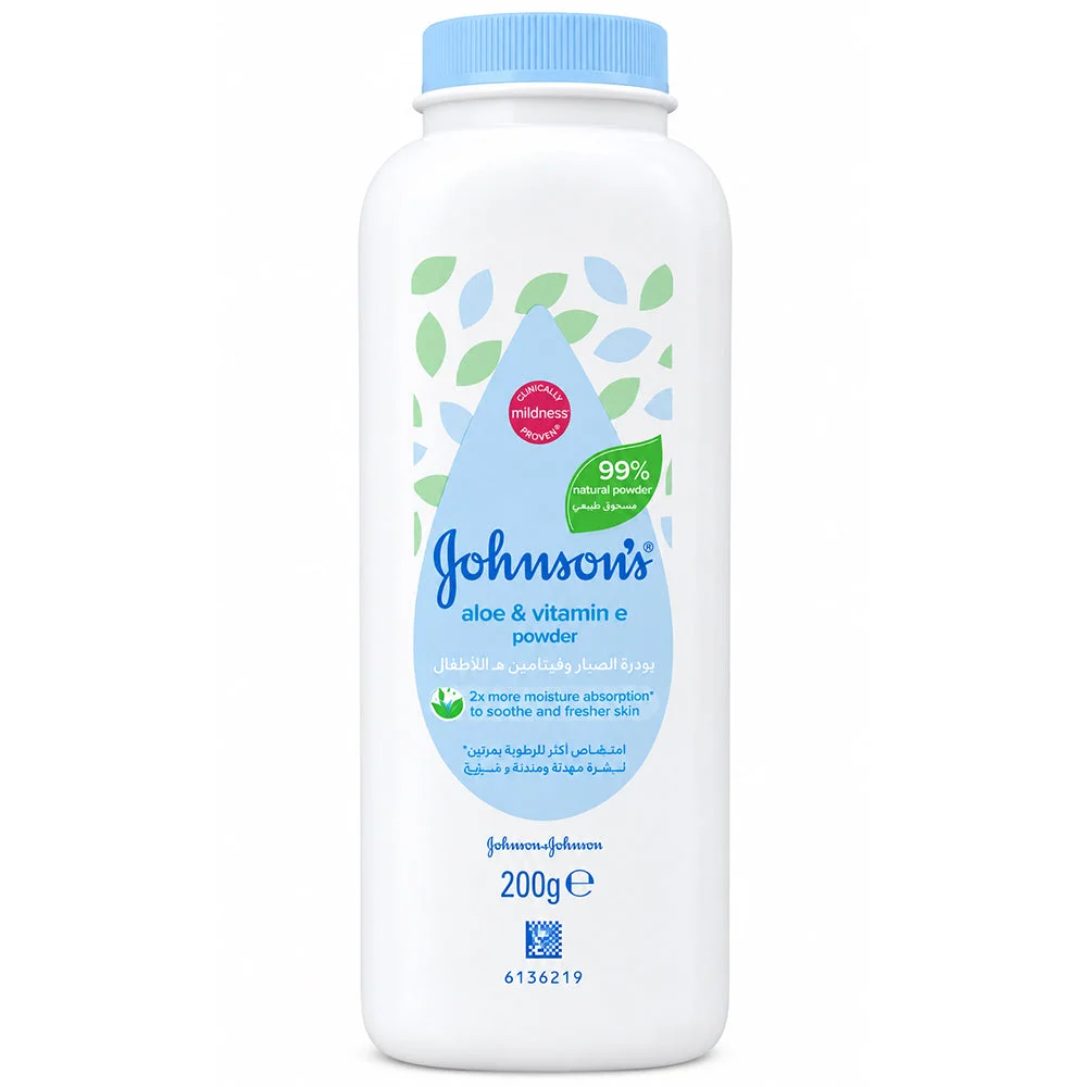 Johnson's Aloe & Vitamin E Baby Powder 200g