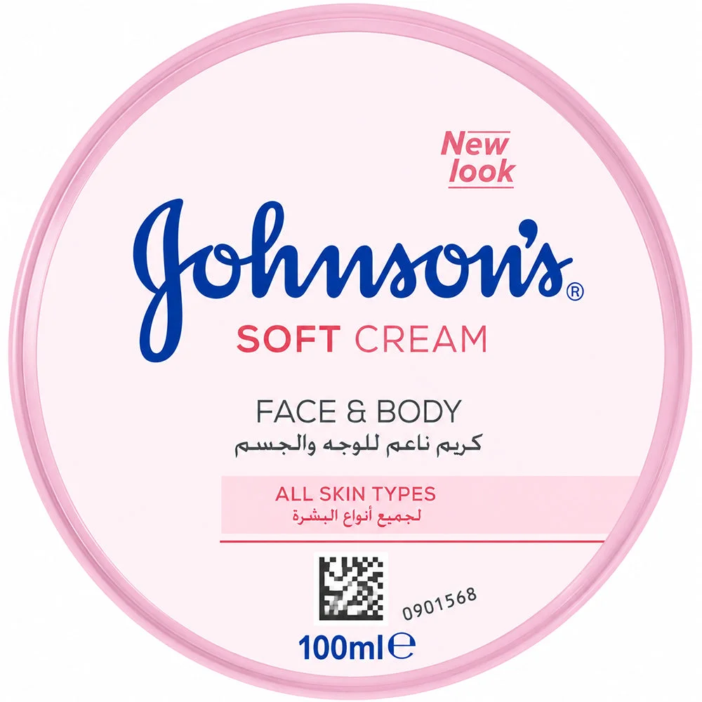 Johnson's Soft Cream Face & Body Moisturizer 100ml