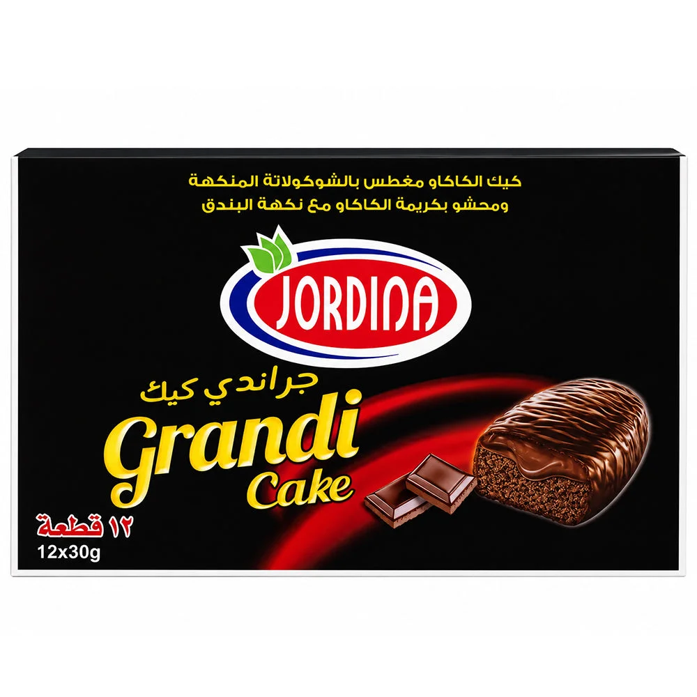 Jordina Grandi Chocolate Cake 12 x 30g
