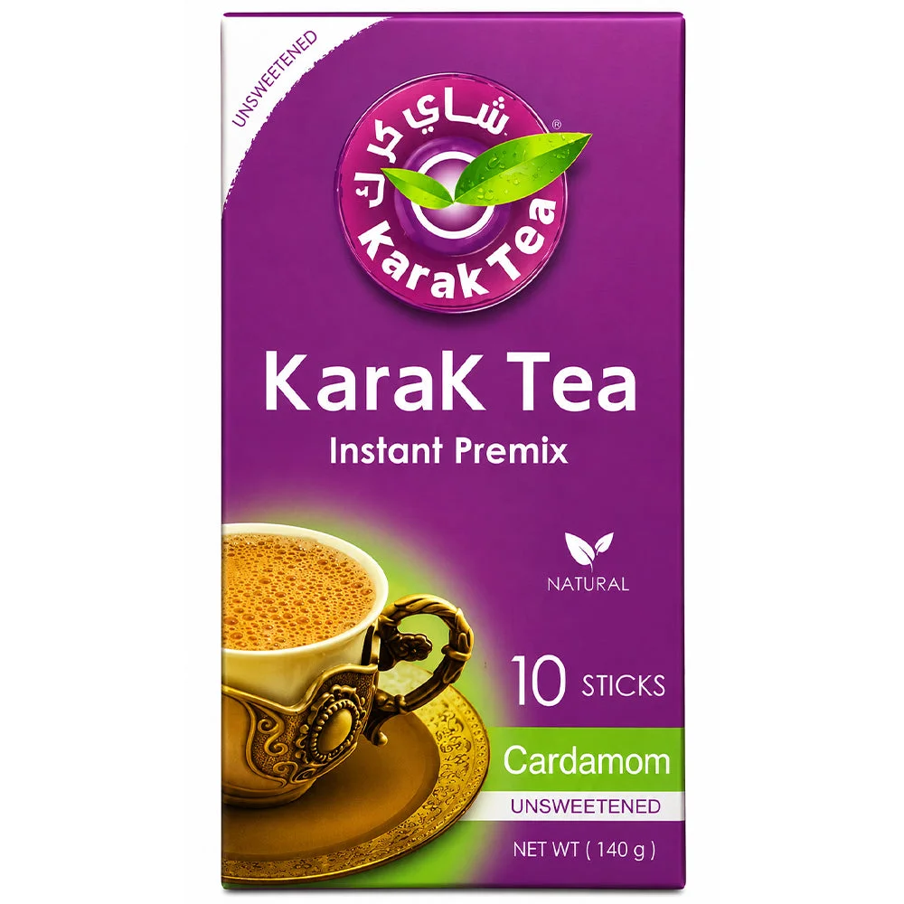 Karak Tea Cardamom Unsweetened Instant Premix 10 Sticks 140g