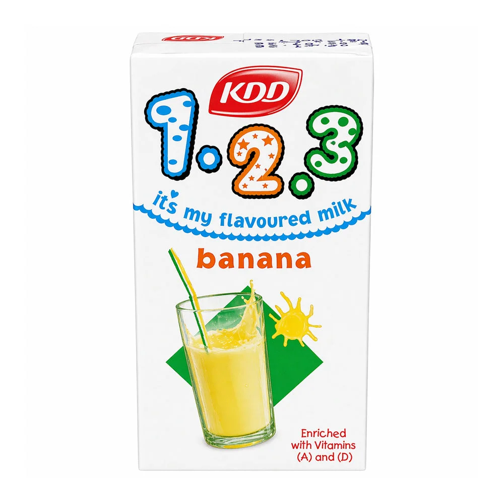 KDD 1.2.3 Banana Flavoured Milk 125ml
