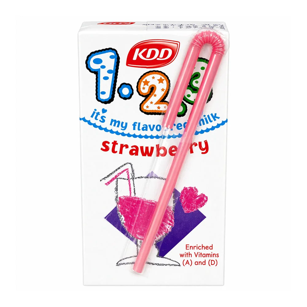 KDD 1.2.3 Strawberry Flavoured Milk 125ml