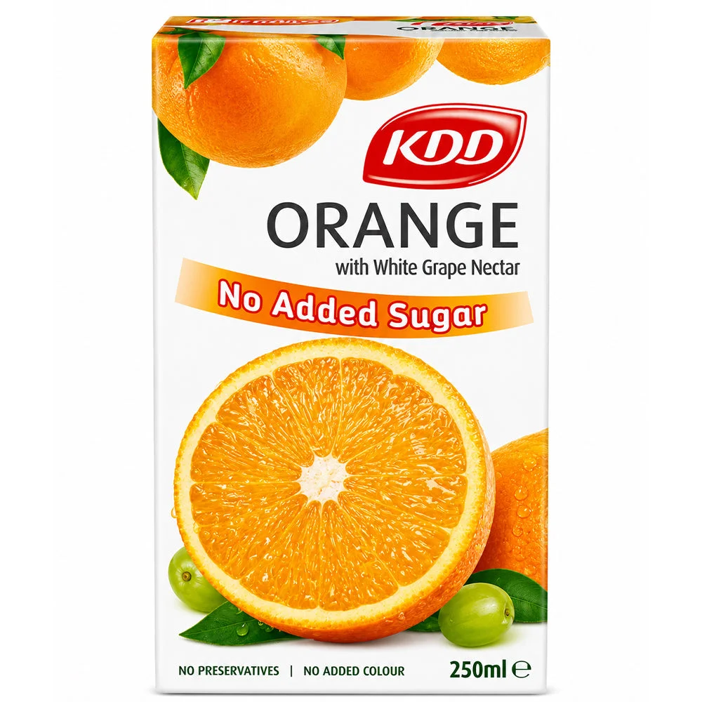 KDD Orange with White Grape Nectar No Added Sugar 250ml