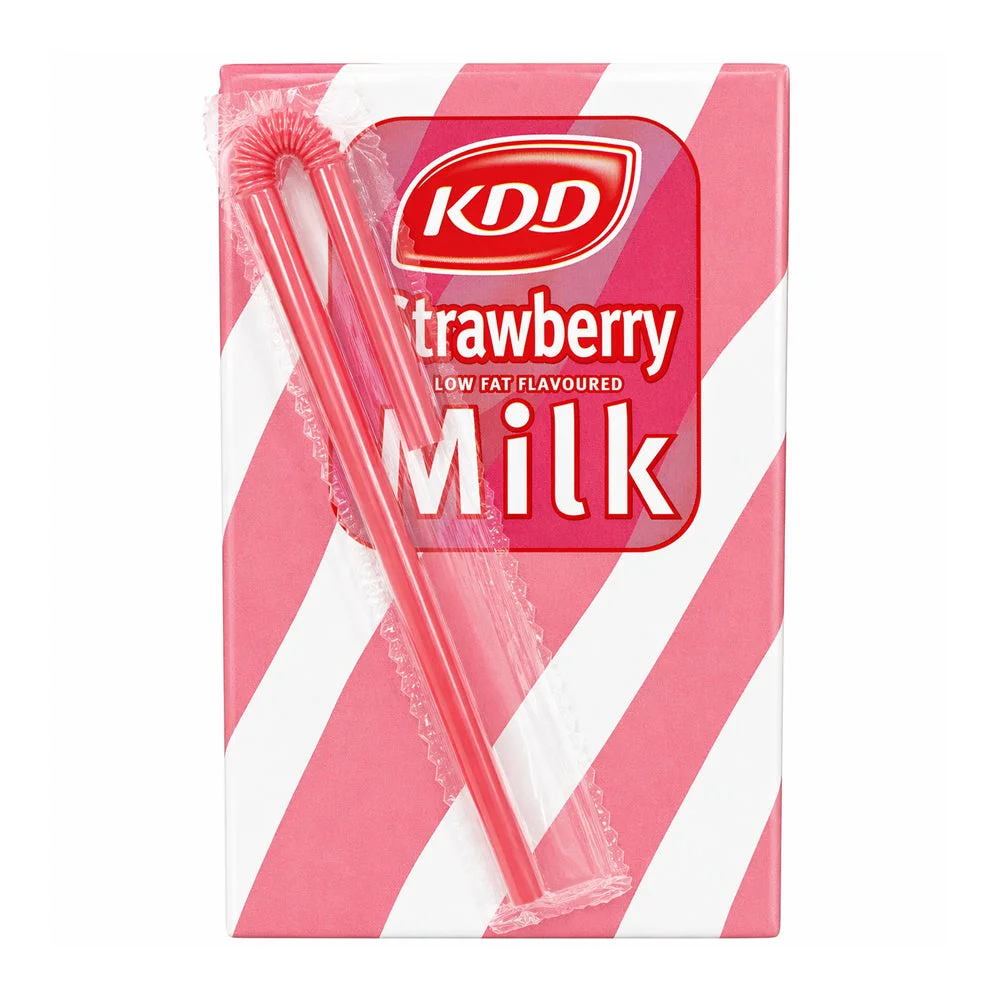 KDD Strawberry Low Fat Milk 125ml