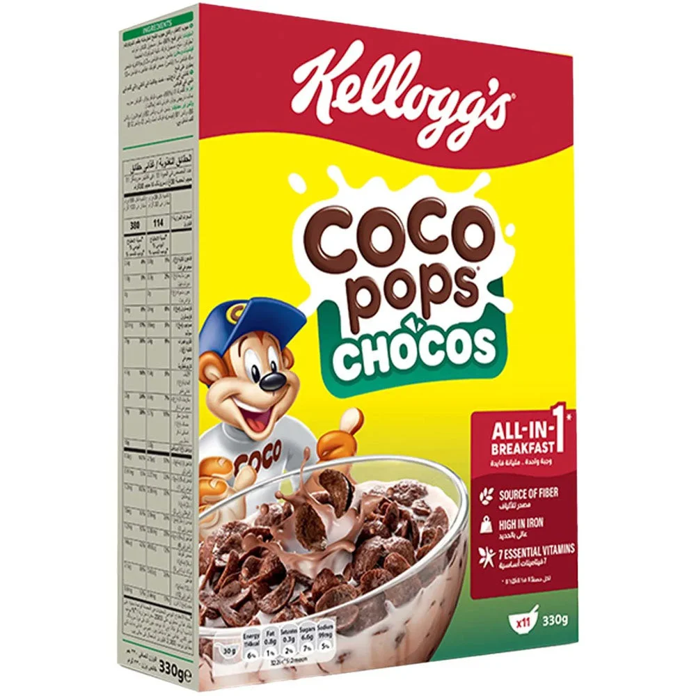 Kellogg’s Coco Pops Chocos Chocolate Breakfast Cereal 330g