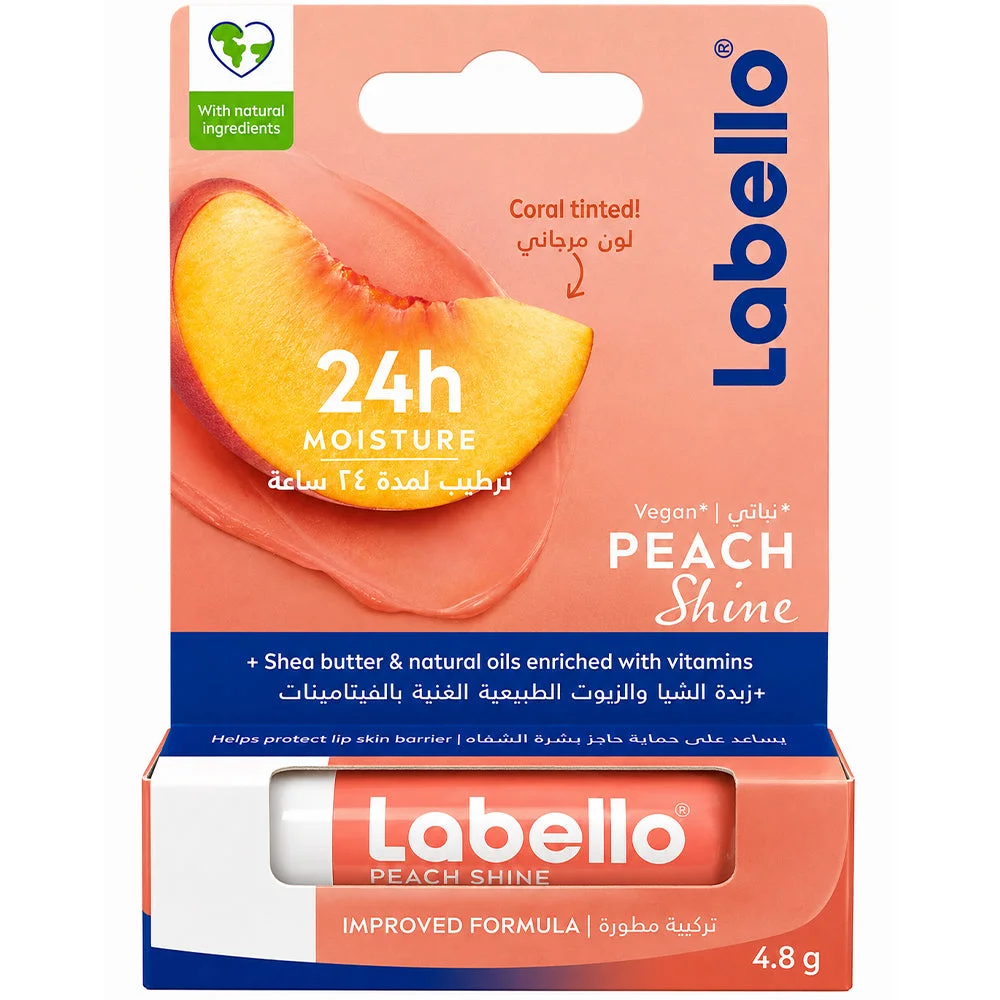 Labello Peach Shine Lip Balm 4.8g