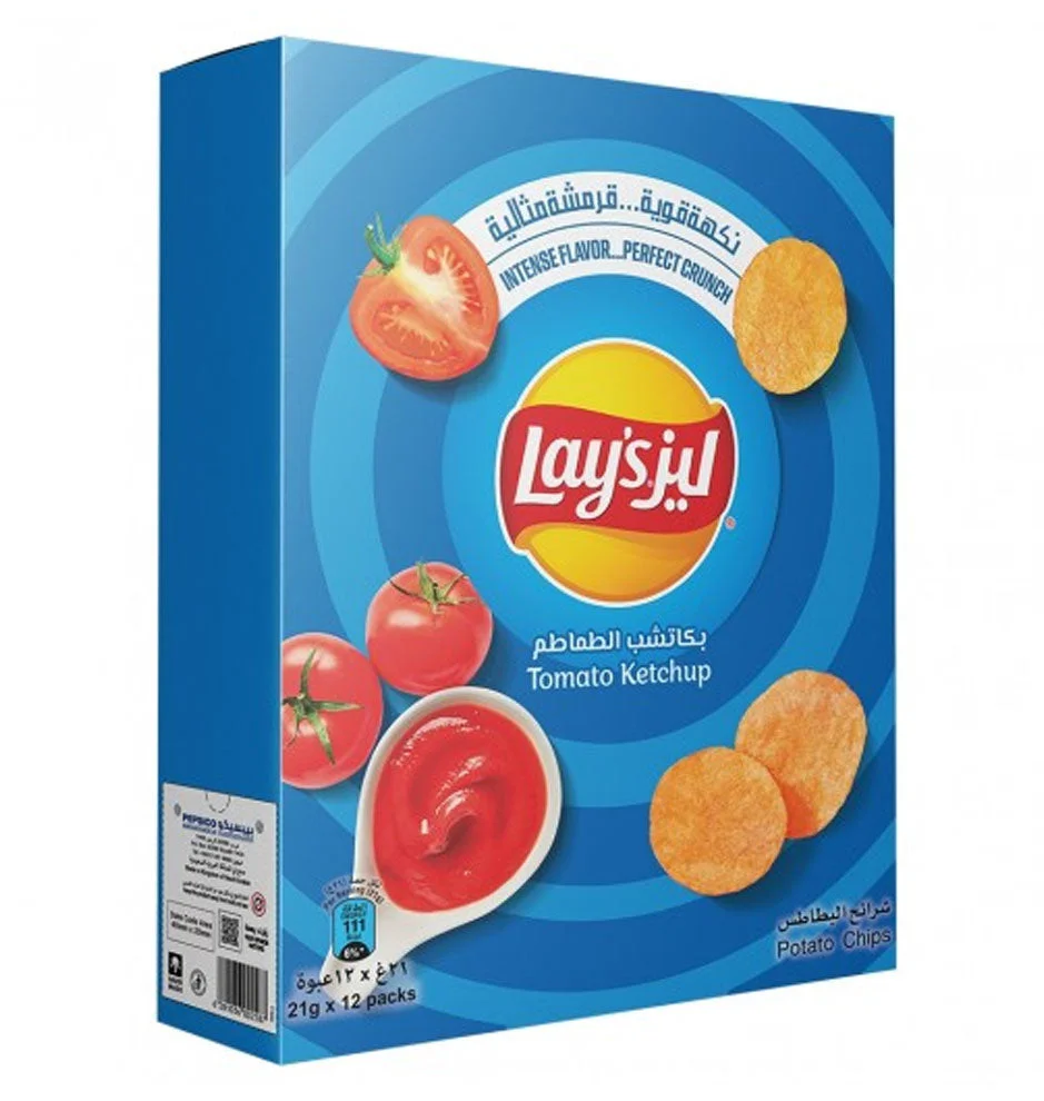 Lays Tomato Ketchup Potato Chips 12 x 21g