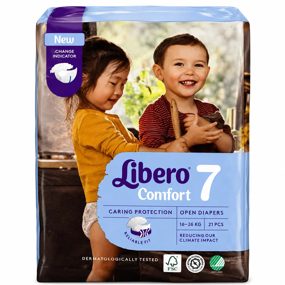 Libero Comfort 7 Open Diapers 21 PCS 16-26KG