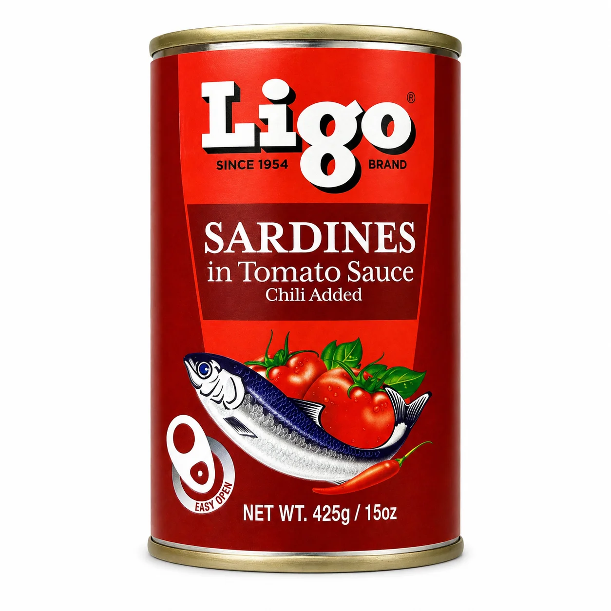 Ligo Sardines in Tomato Sauce with Chili 425g