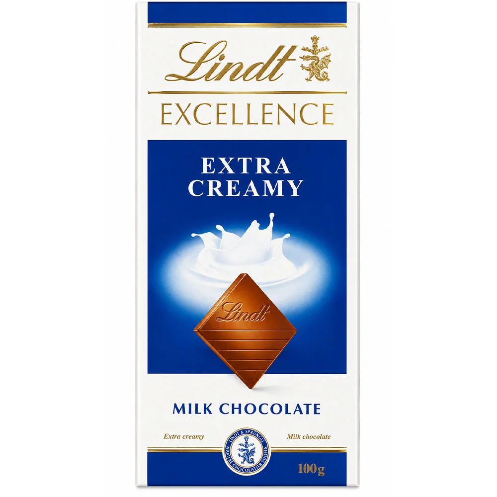 Lindt Excellence Extra Creamy Milk Chocolate 100g