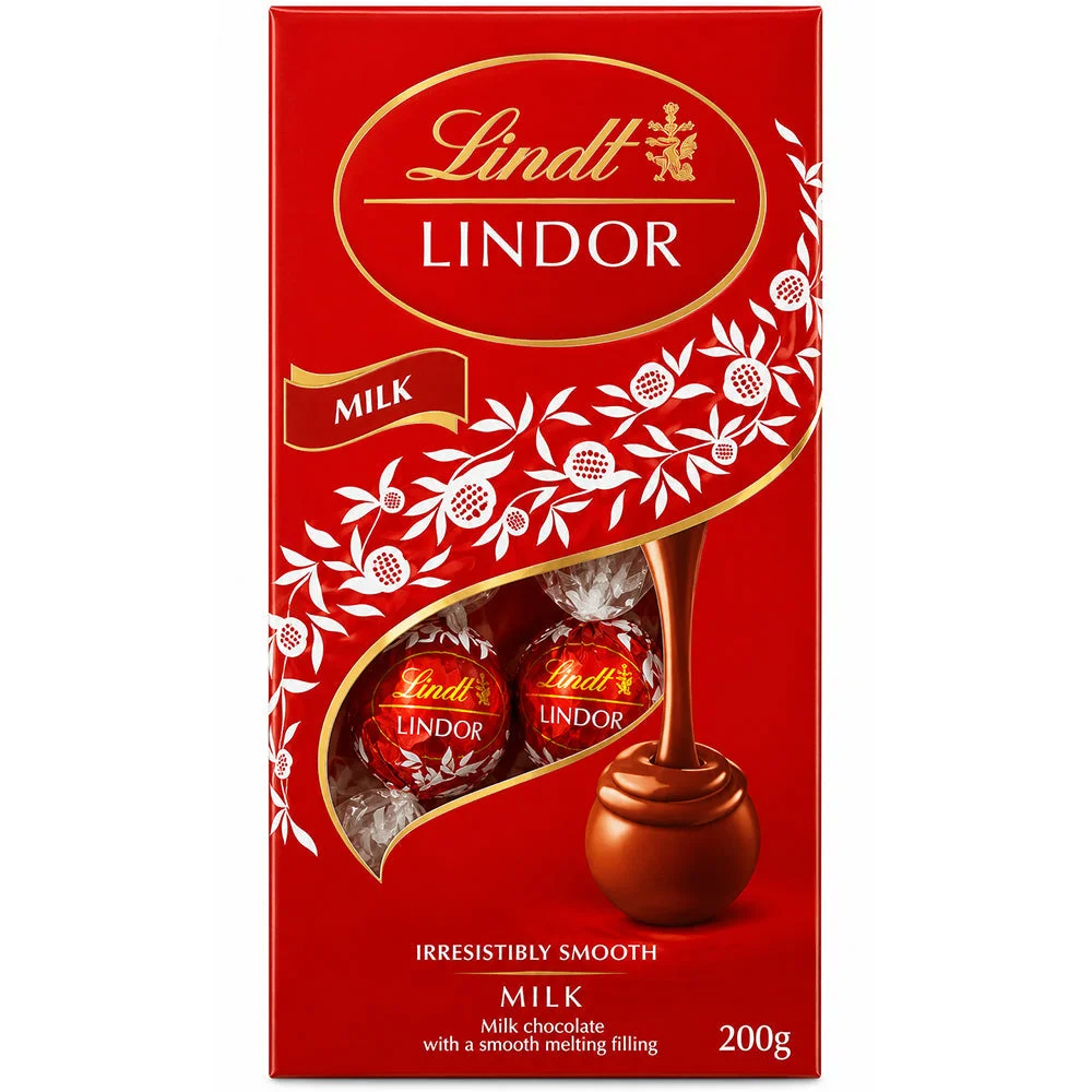 Lindt Lindor Milk Chocolate Truffles Box 200g