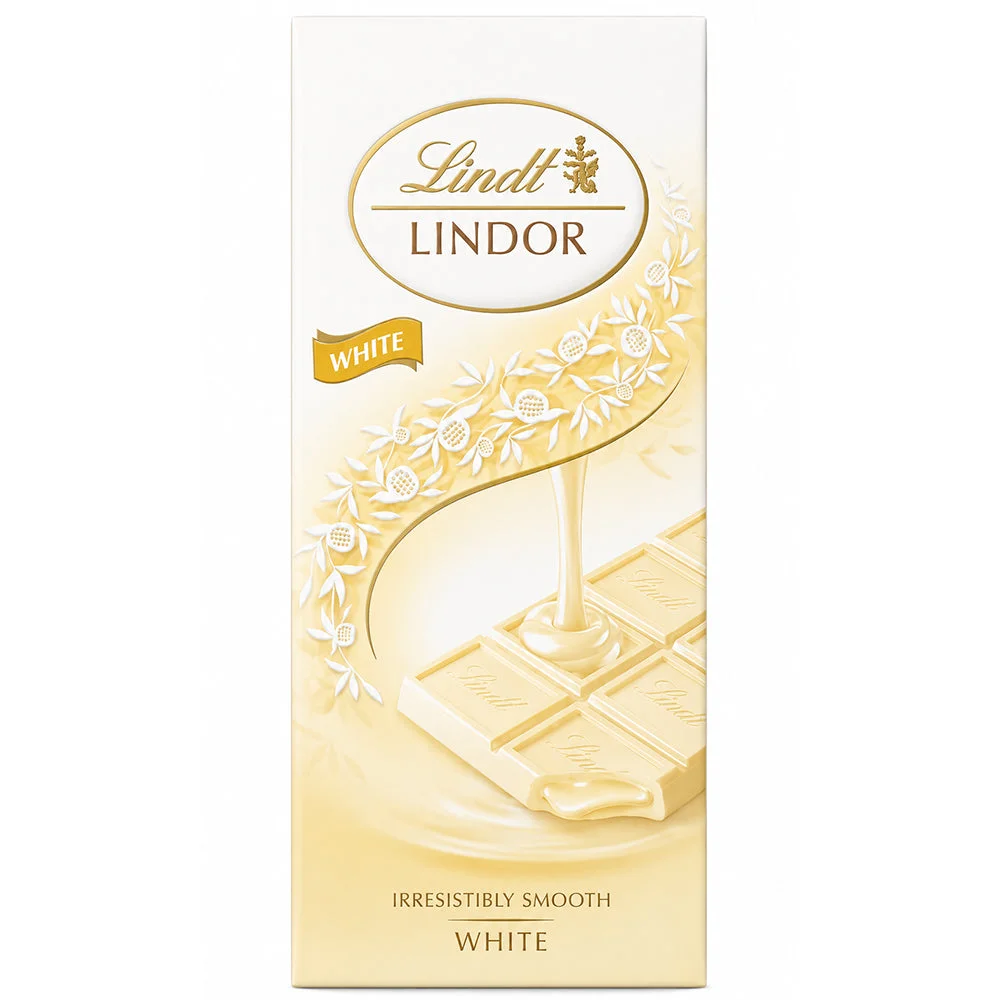 Lindt Lindor White Chocolate Bar 100g