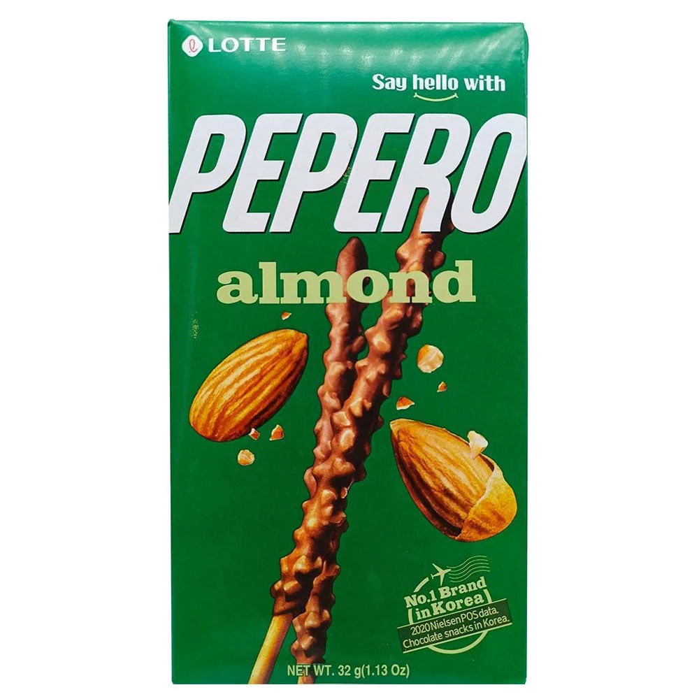 Lotte Pepero Almond Chocolate Sticks 32g