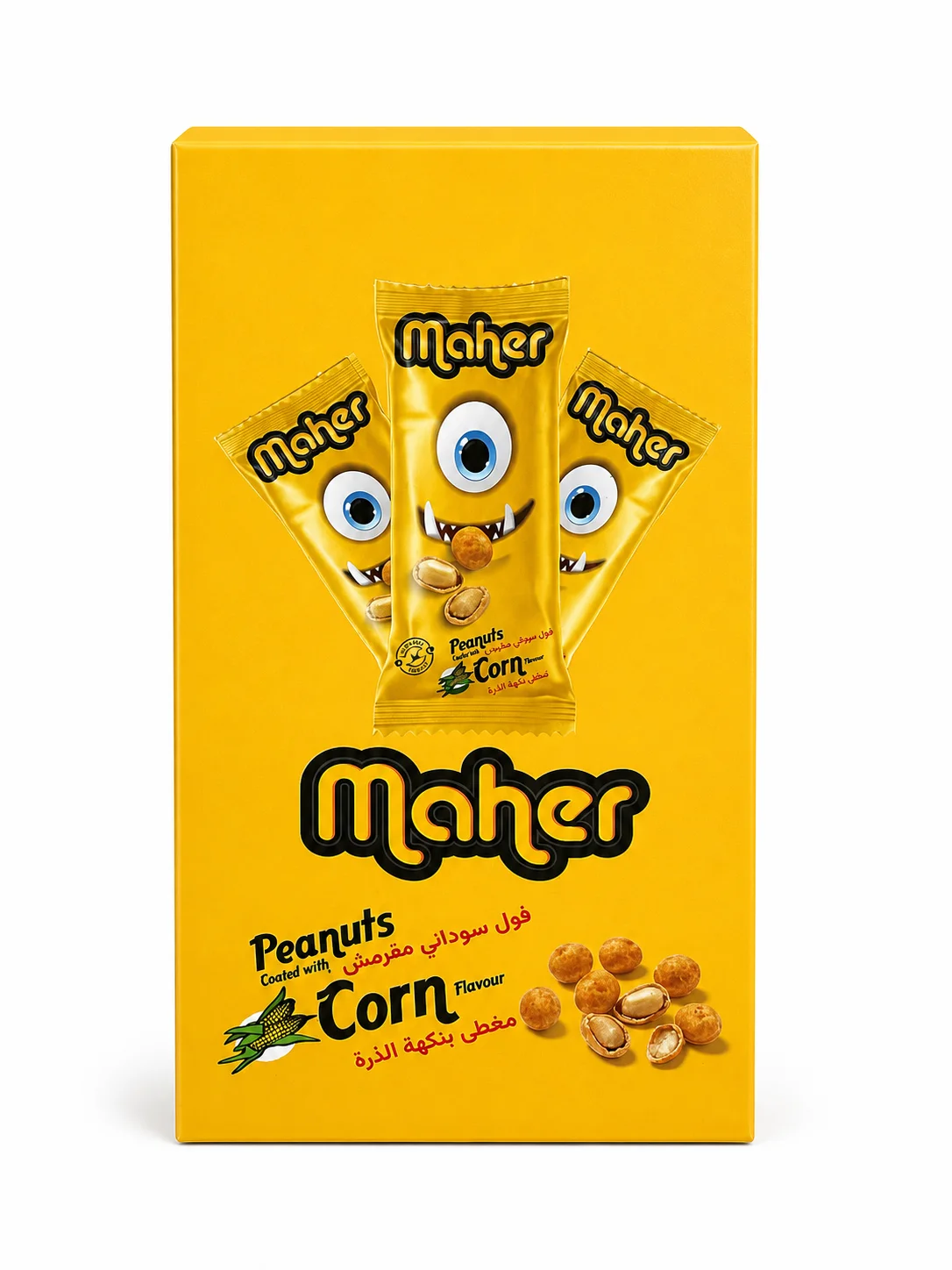 Maher Corn Flavor Coated Peanuts 24 × 30g