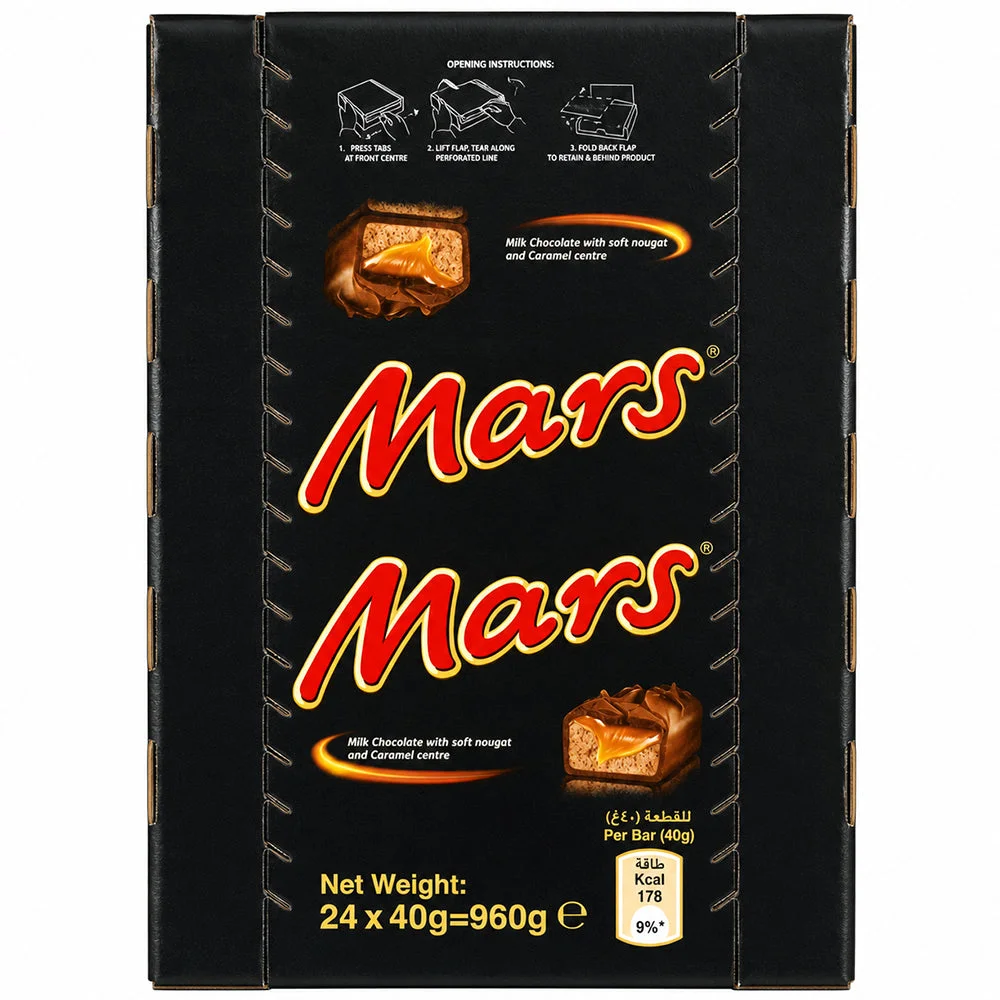 Mars Chocolate Bar 24 x 40g Box (960g)