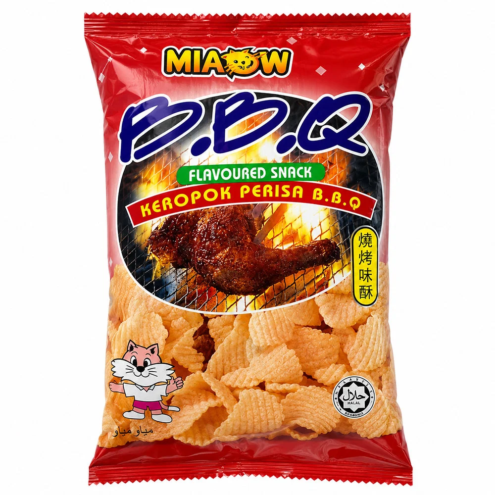 Miaow Miaow BBQ Flavoured Snack 10 x 50g