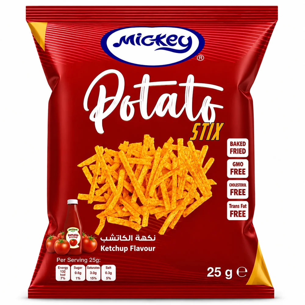 Mickey Potato Stix Ketchup Flavour 25g