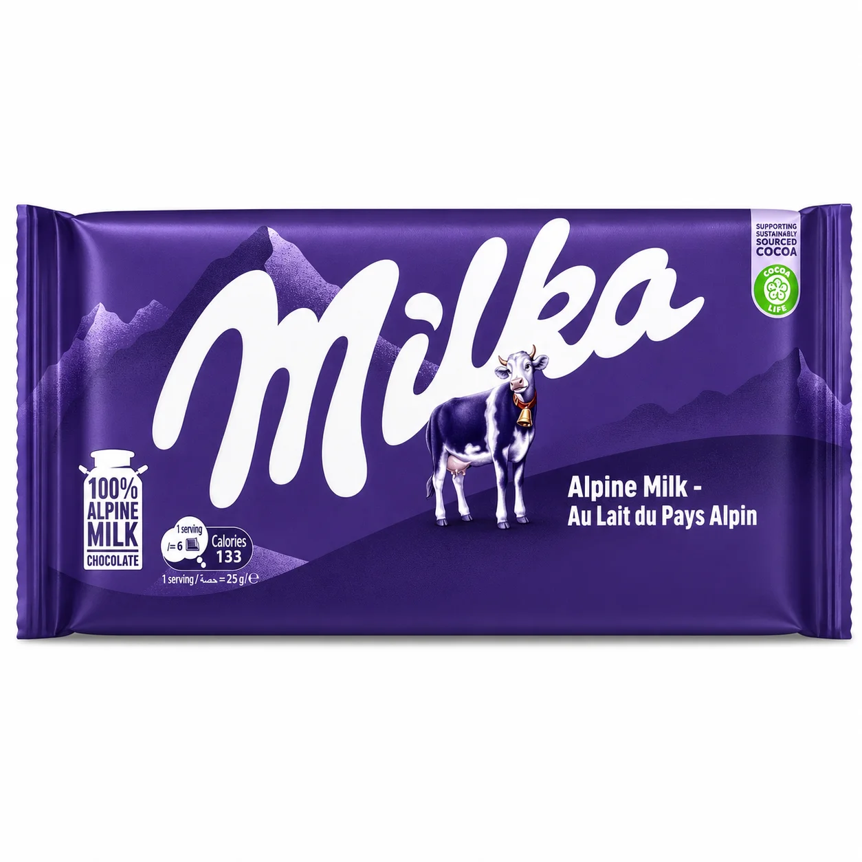 Milka Alpine Milk Chocolate Bar 100g
