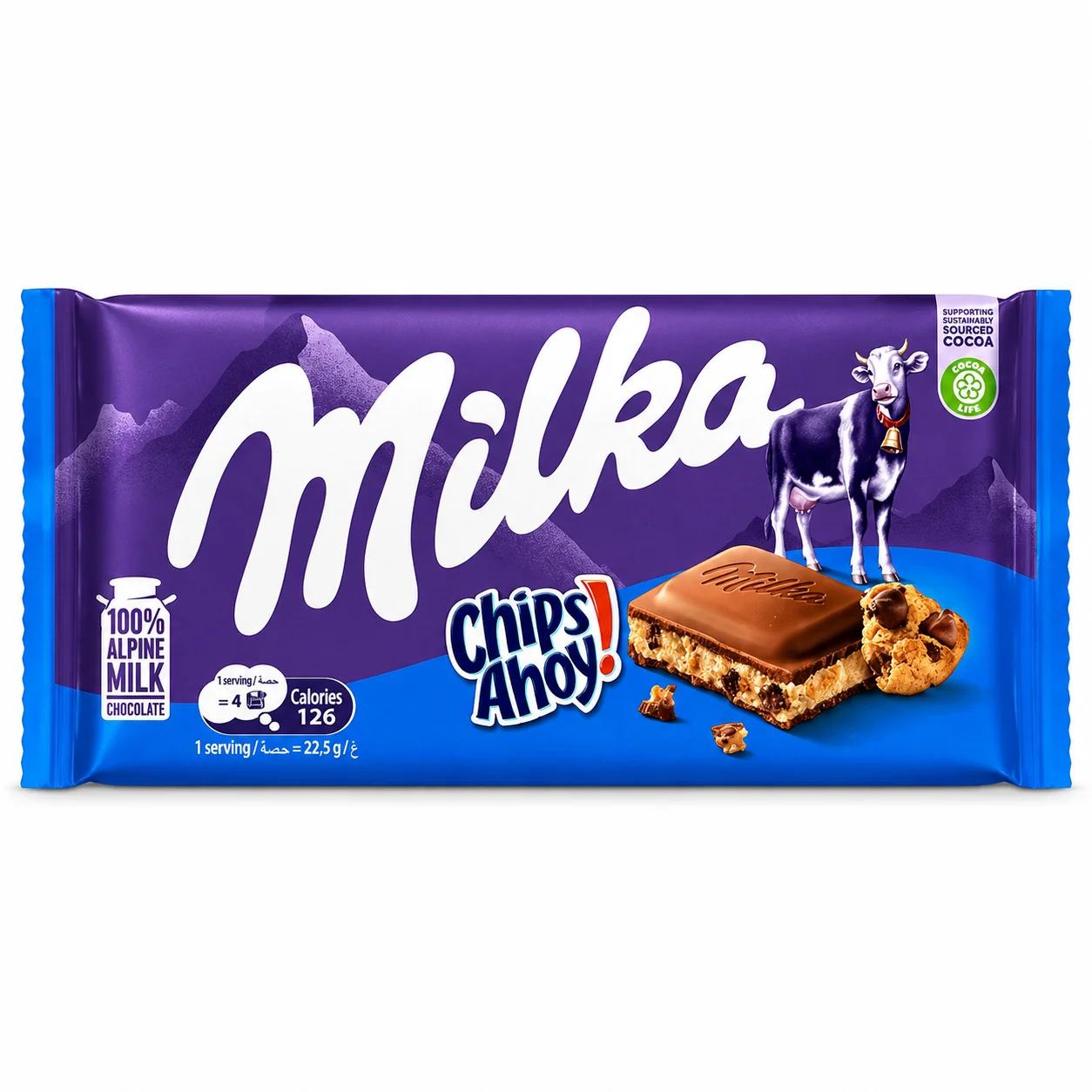 Milka Chips Ahoy Chocolate Bar 100g