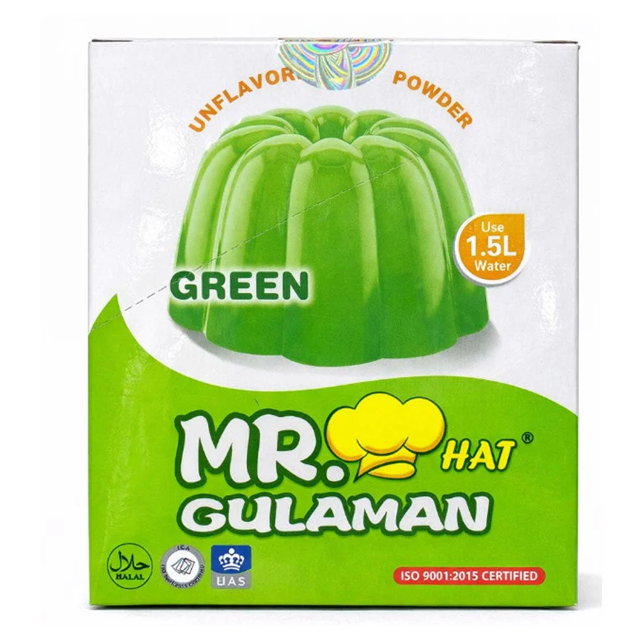 Mr. Hat Gulaman Powder Green 10x25g=250g