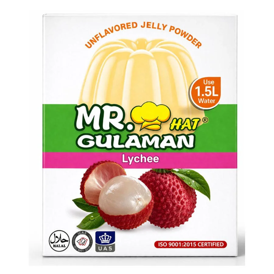Mr. Hat Gulaman Powder Lychee 10x25g=250g