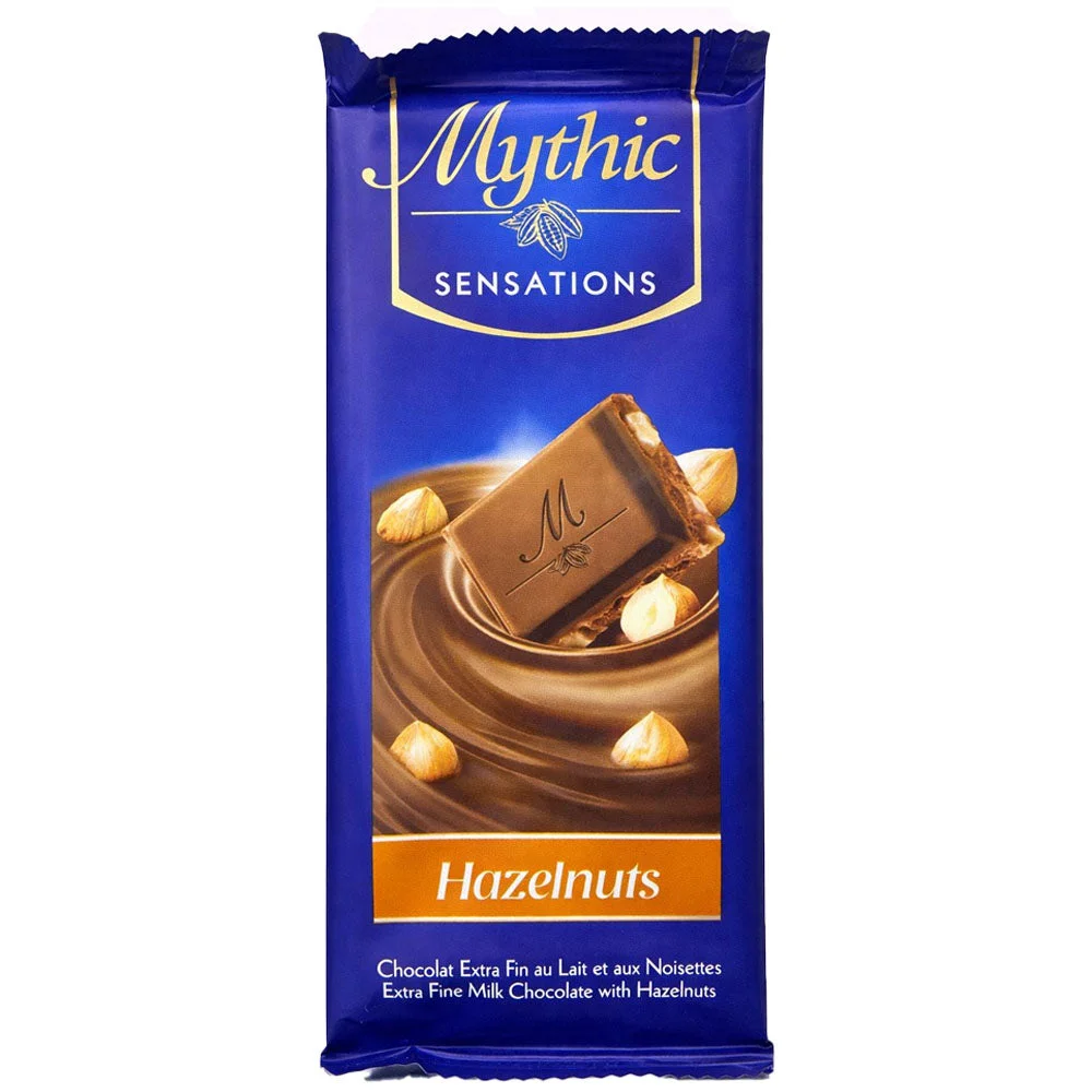 Mythic Sensations Milk Chocolate with Hazelnuts 80g