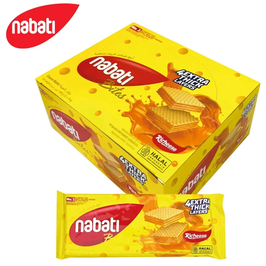 Nabati Bites Cheese Wafer Richeese 12 × 39g (468g)