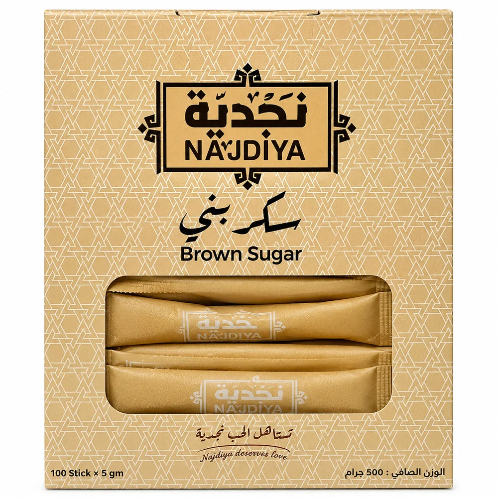 Najdiya Brown Sugar Sticks 100 x 5g=500g