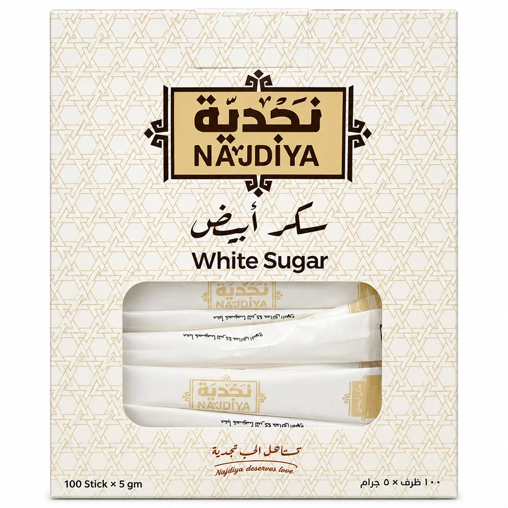 Najdiya White Sugar Sticks 100x5g = 500g