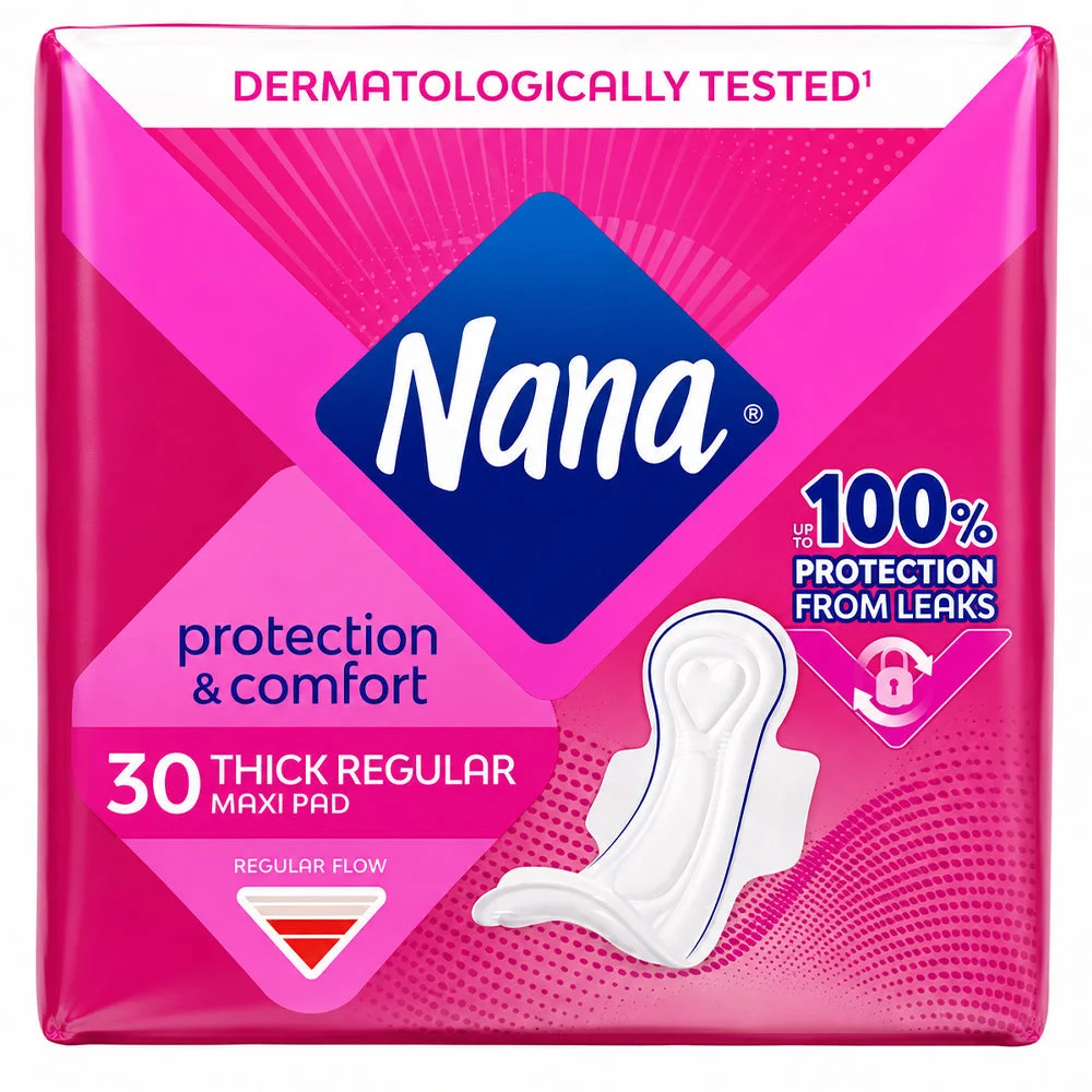 Nana Thick Regular Maxi Pads Protection & Comfort 30 Pads