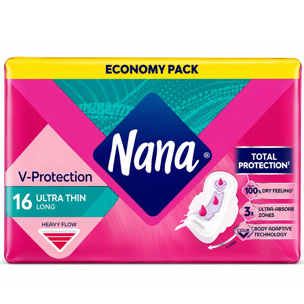Nana Ultra Thin Long Pads 16 PCS Heavy Flow