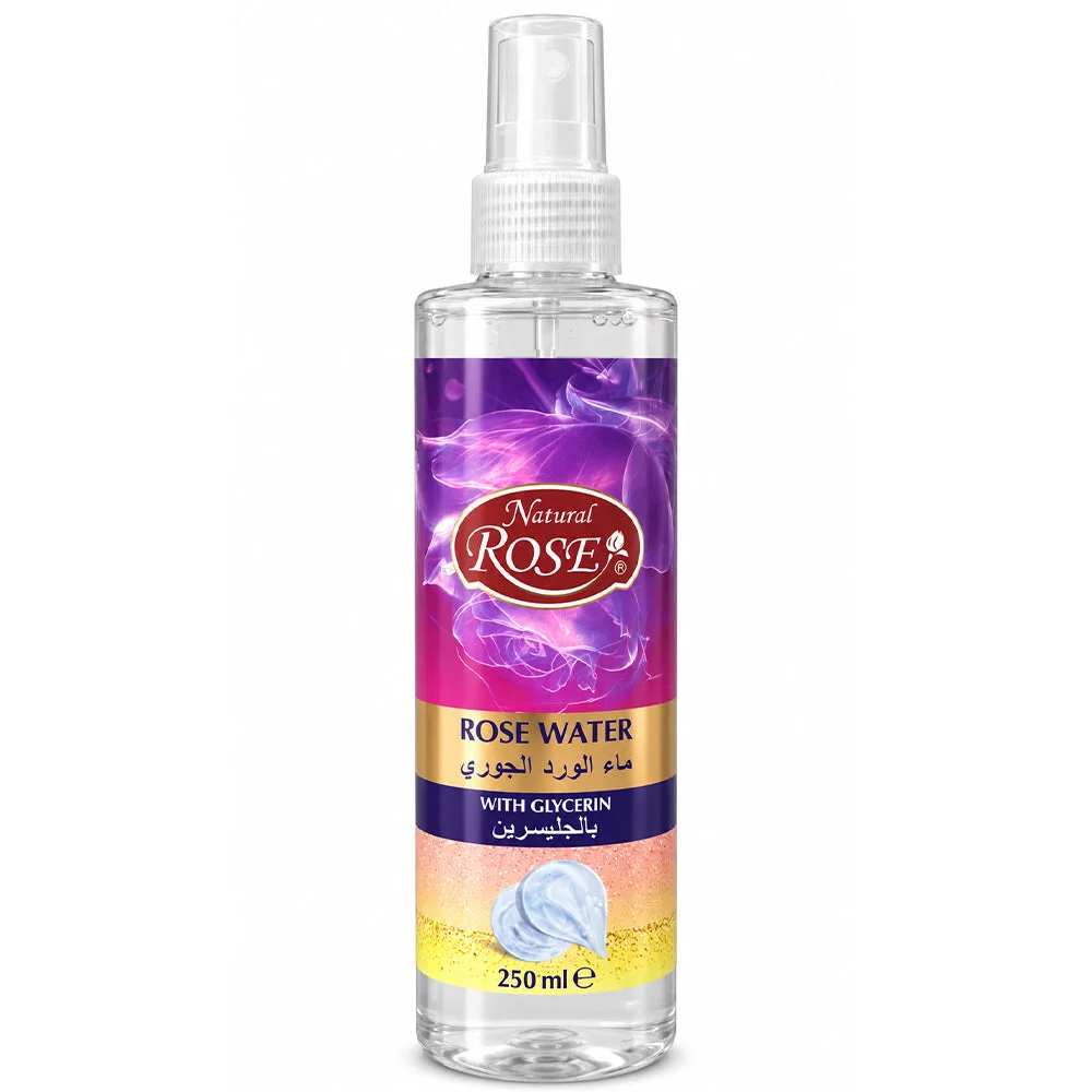 Natural Rose Water with Glycerin 250ml
