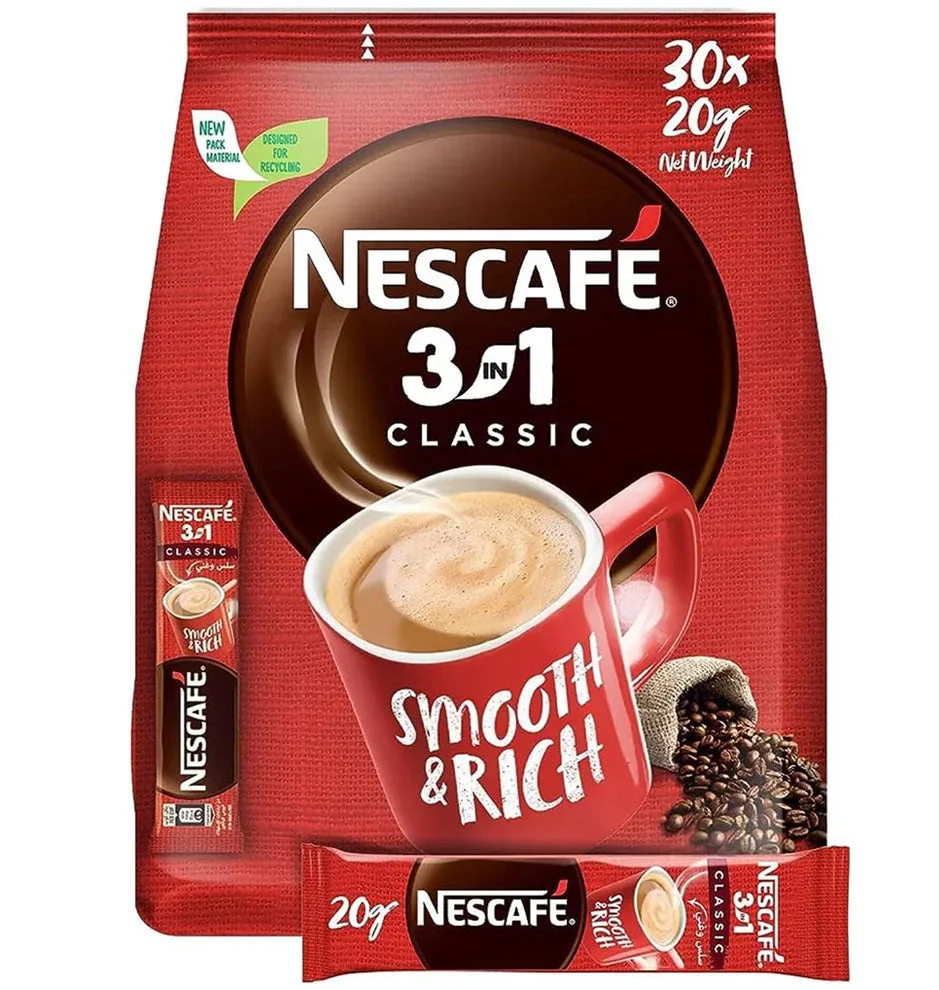 Nescafe Classic 3 in 1 Coffee Mix 30 pcs 20 gm