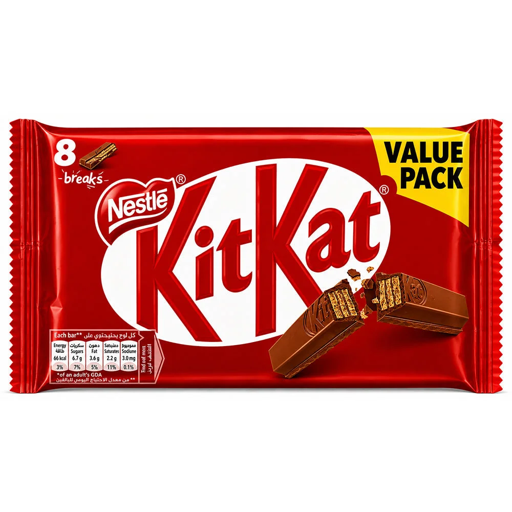 Nestlé KitKat Value Pack Chocolate Wafer Bars 8 x 17.7g