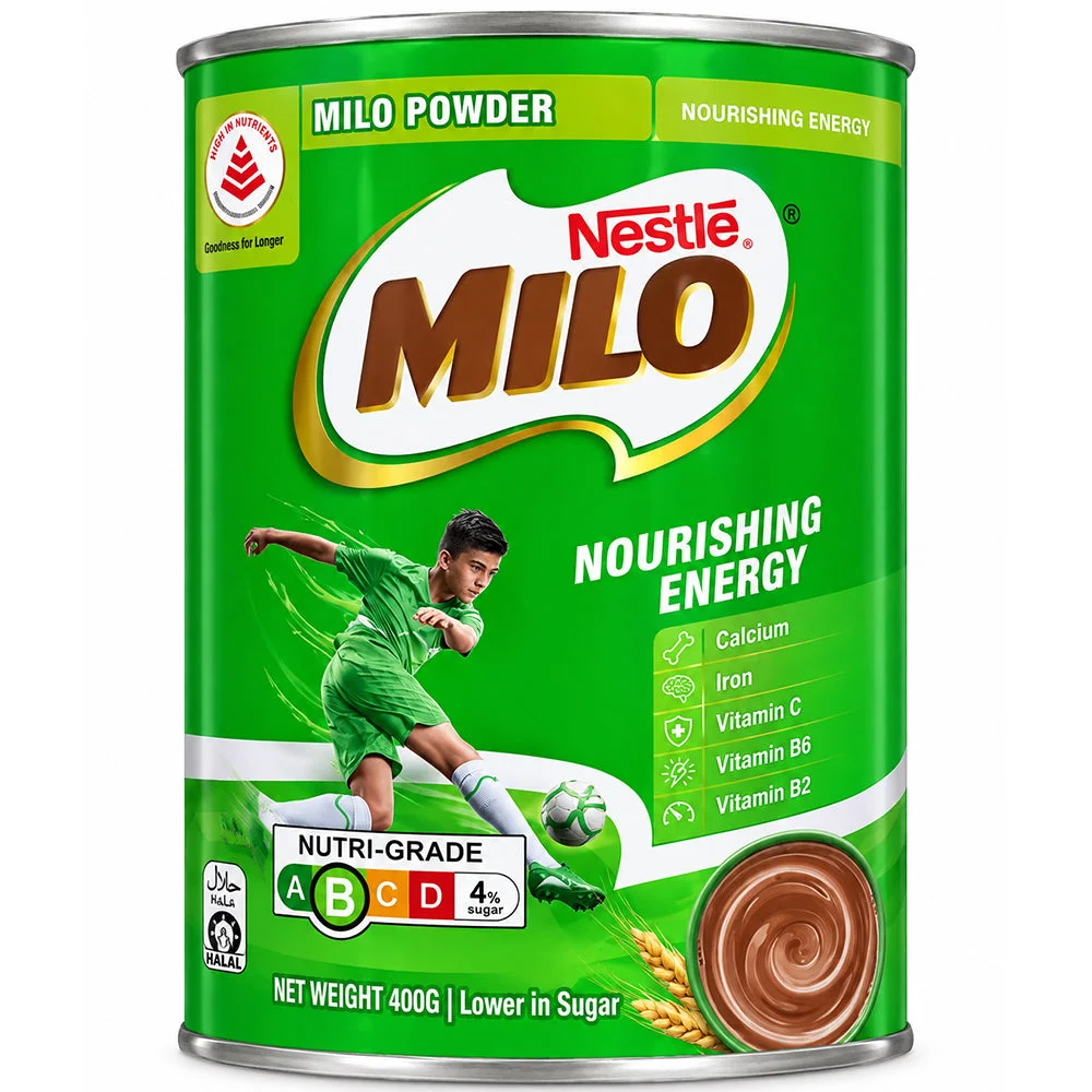 Nestlé MILO Nourishing Energy Chocolate Malt Drink Powder 400g