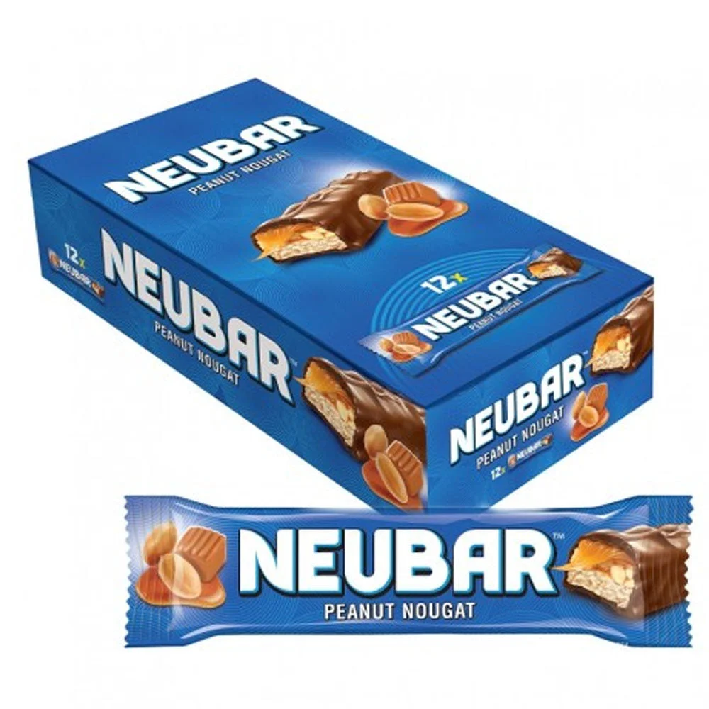 Neubar Peanut Nougat Chocolate Bars 12×28g