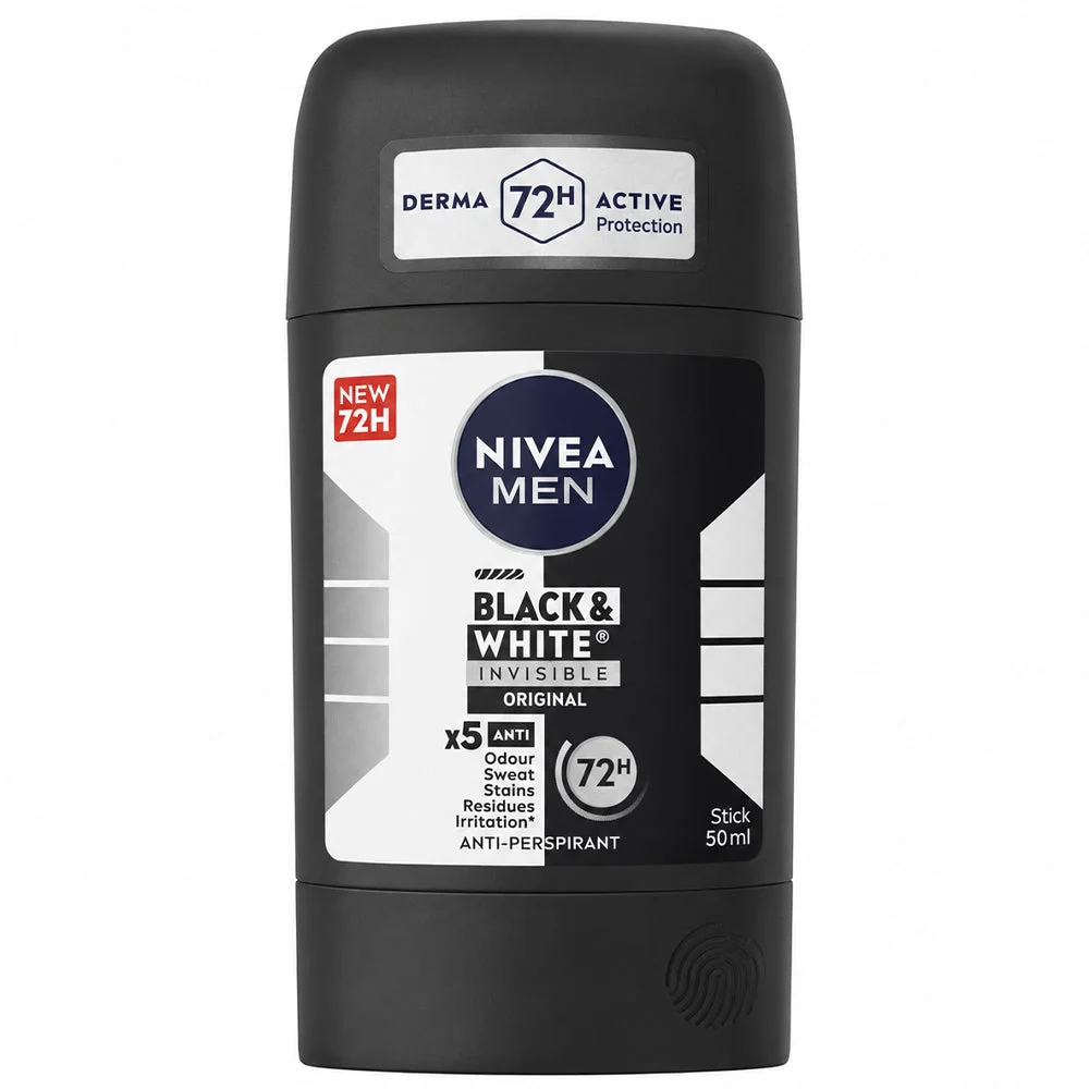 NIVEA MEN Black & White Invisible Original Anti-Perspirant Stick 50ml