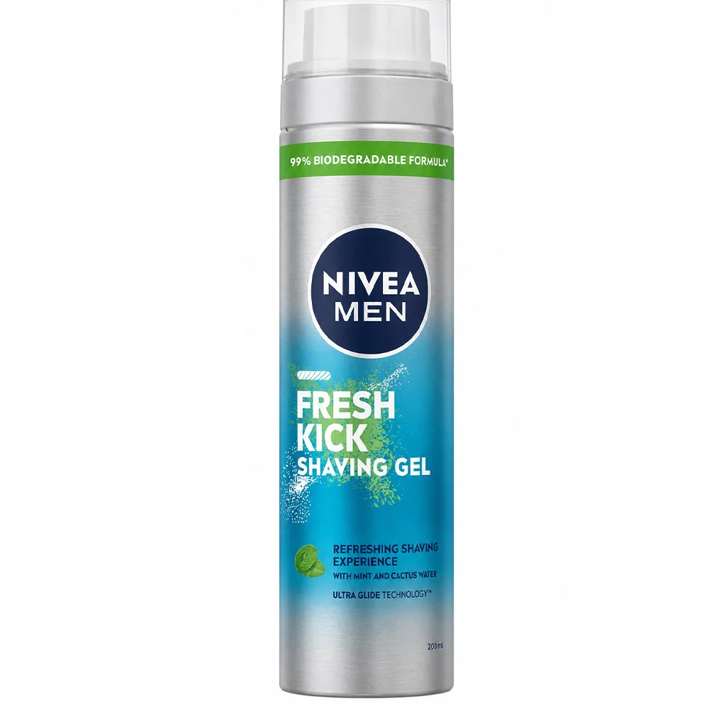 Nivea Men Fresh Kick Shaving Gel 200ml