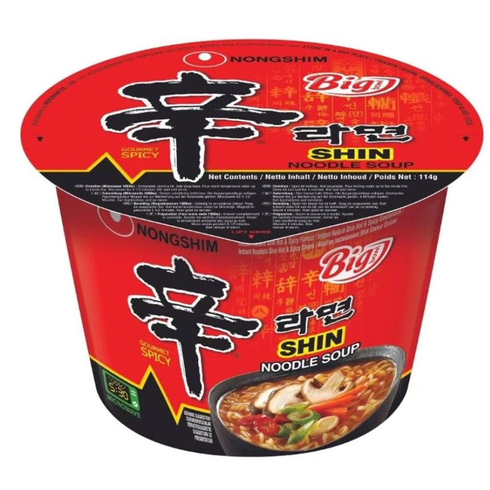 Nongshim Spicy Shin Big Bowl Korean Noodle 114g
