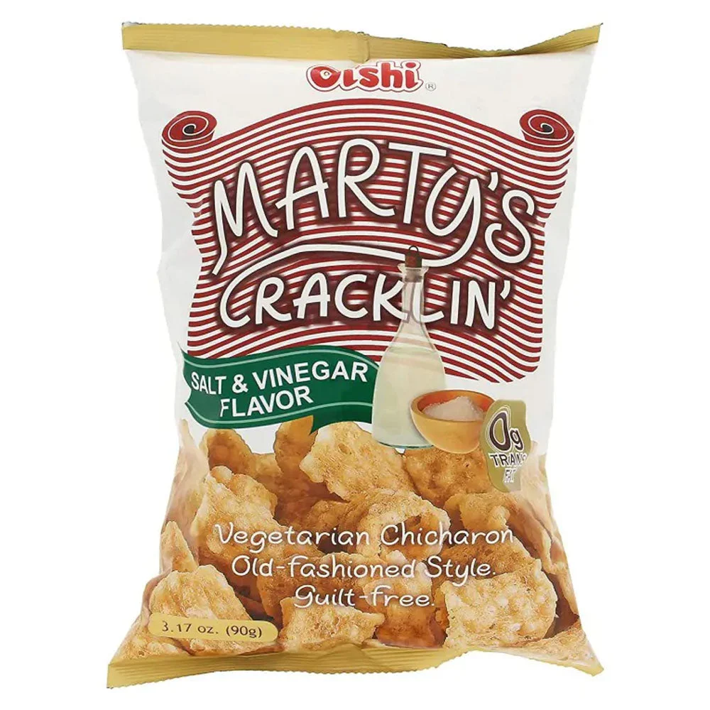 Oishi Marty’s Cracklin Salt & Vinegar Flavor 90g