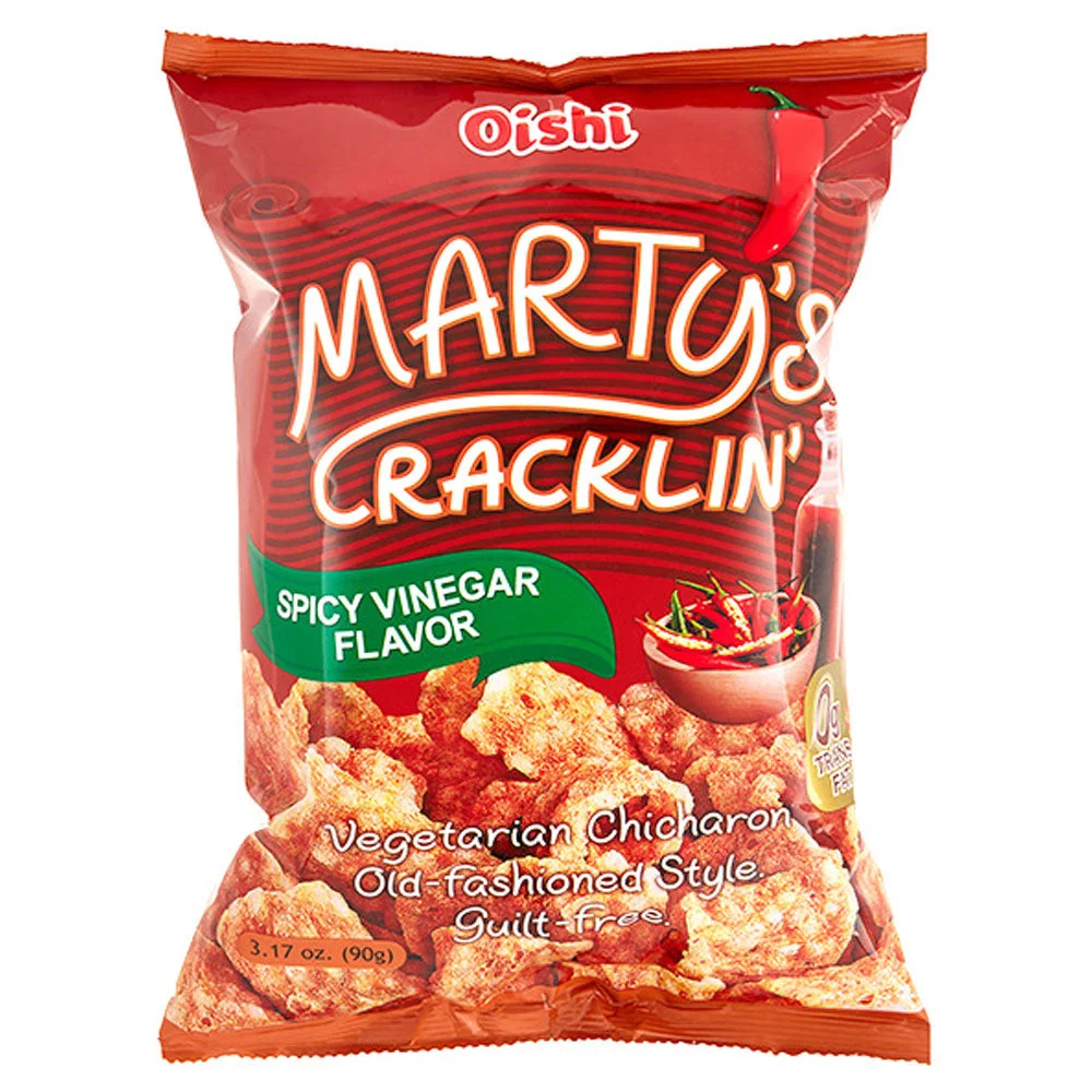 Oishi Marty’s Cracklin Spicy Vinegar Flavor 90g