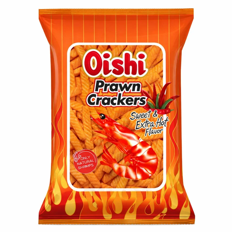 Oishi Prawn Crackers Sweet & Extra Hot 60g