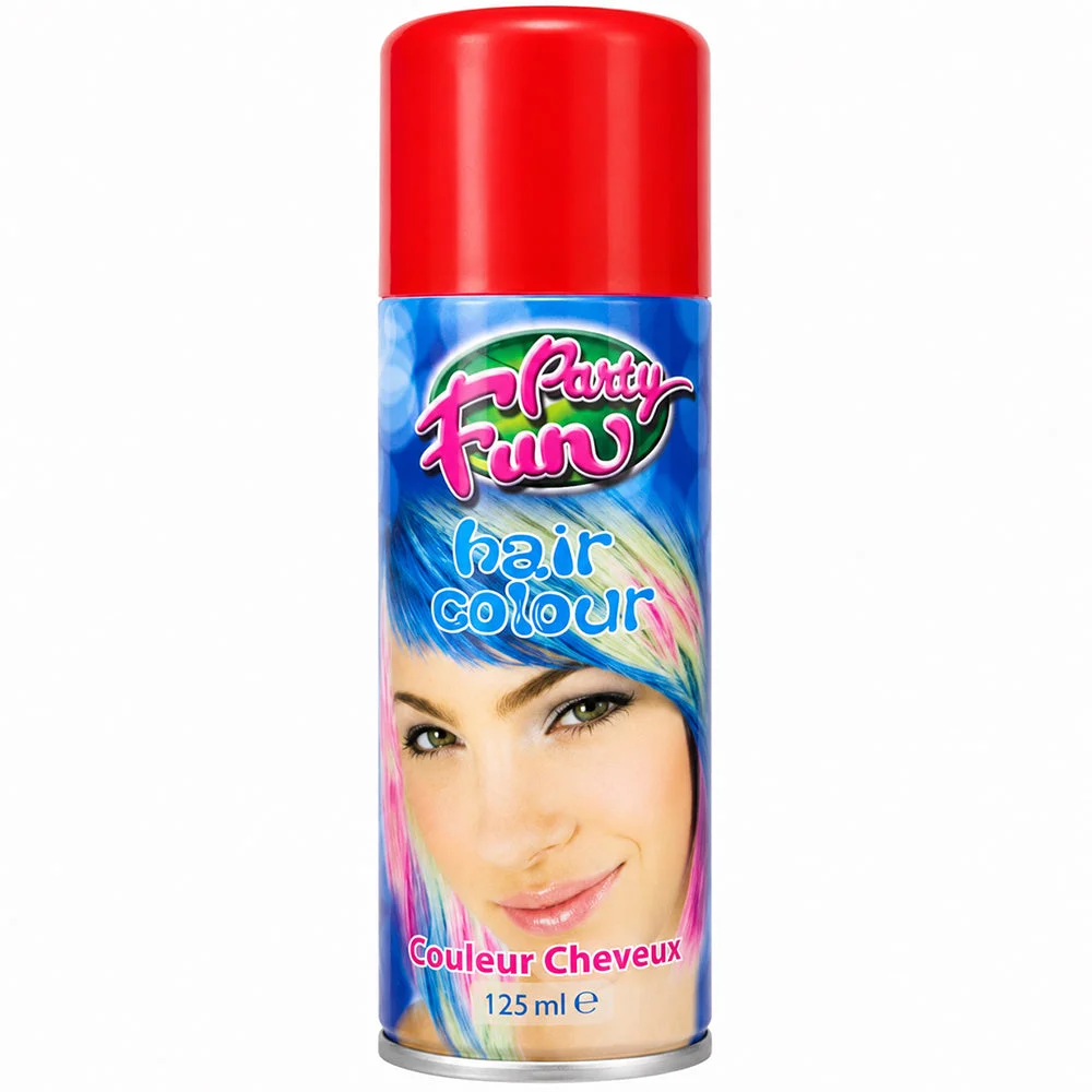 Party Fun Red Hair Colour Spray 125ml