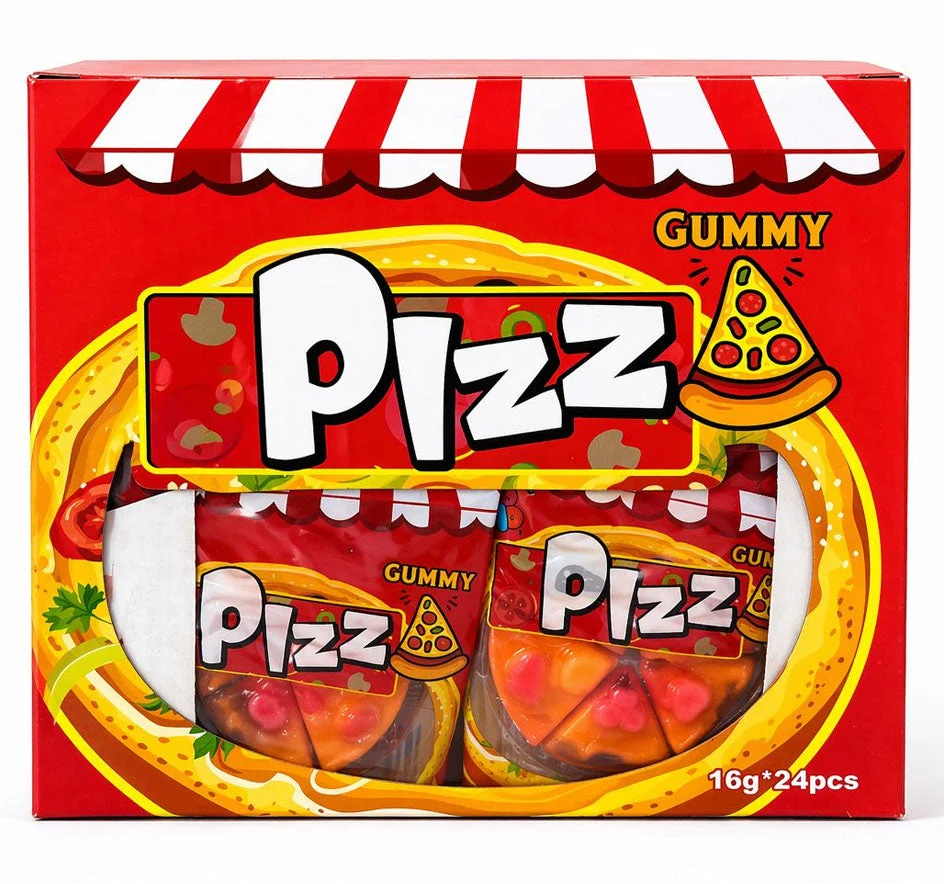 Pizza Gummy Candy Pizza Shape 16g × 24 pcs