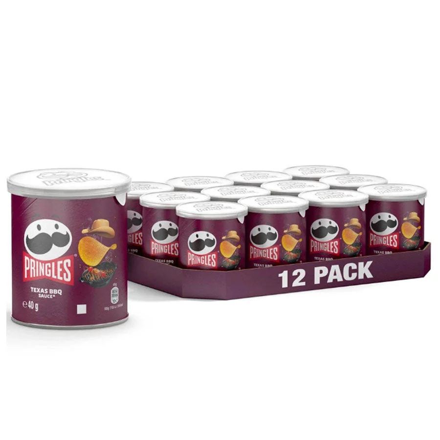 Pringles Texas BBQ Potato Chips 40g x 12pcs